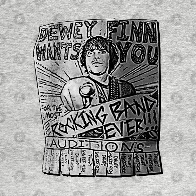 Dewey Finn Wants You by Alema Art